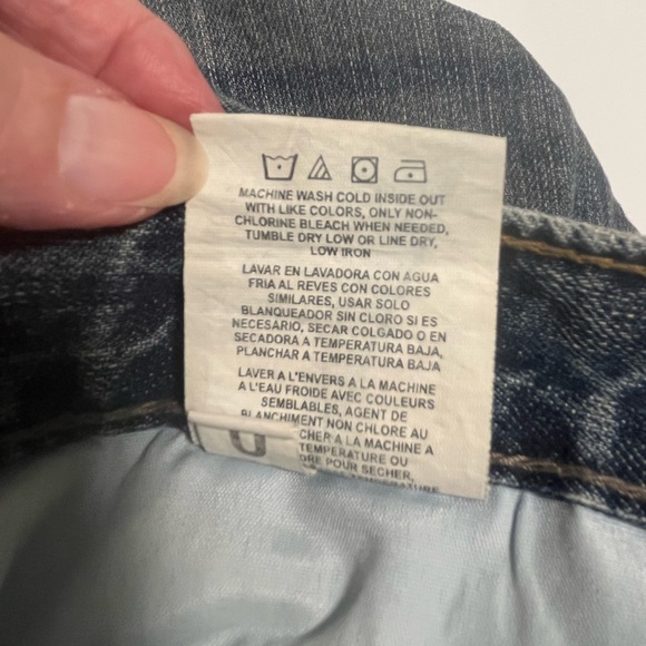 Wrangler Authentic Durable Casual Men’s Mid Rise Jeans, See Measurements, Blue - Picture 5 of 6